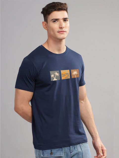 Adro Mens Printed T Shirt | The Super Soft Tshirt in India| Pure Cotton Lycra Breathable Fabric| 4 way stretch smart tech fabric| Round Neck T-Shirt (Also in Plus Size)