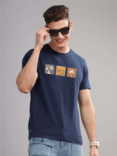 Adro Mens Printed T Shirt | The Super Soft Tshirt in India| Pure Cotton Lycra Breathable Fabric| 4 way stretch smart tech fabric| Round Neck T-Shirt (Also in Plus Size)