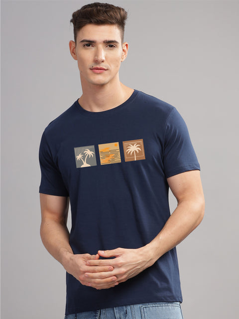 Adro Mens Printed T Shirt | The Super Soft Tshirt in India| Pure Cotton Lycra Breathable Fabric| 4 way stretch smart tech fabric| Round Neck T-Shirt (Also in Plus Size)