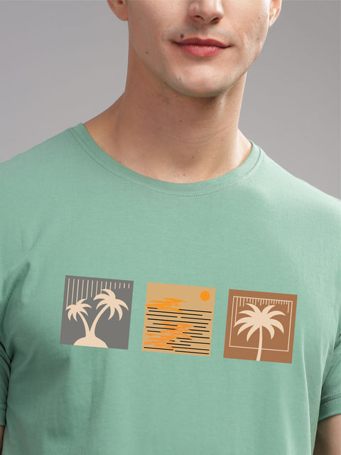Adro Mens Printed T Shirt | The Super Soft Tshirt in India| Pure Cotton Lycra Breathable Fabric| 4 way stretch smart tech fabric| Round Neck T-Shirt (Also in Plus Size)