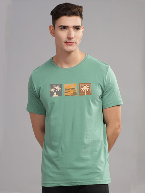 Adro Mens Printed T Shirt | The Super Soft Tshirt in India| Pure Cotton Lycra Breathable Fabric| 4 way stretch smart tech fabric| Round Neck T-Shirt (Also in Plus Size)