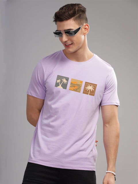 Adro Mens Printed T Shirt | The Super Soft Tshirt in India| Pure Cotton Lycra Breathable Fabric| 4 way stretch smart tech fabric| Round Neck T-Shirt (Also in Plus Size)