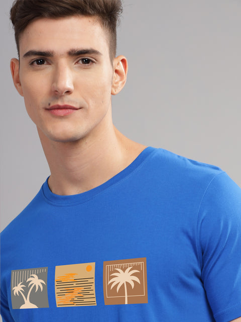 Adro Mens Printed T Shirt | The Super Soft Tshirt in India| Pure Cotton Lycra Breathable Fabric| 4 way stretch smart tech fabric| Round Neck T-Shirt (Also in Plus Size)
