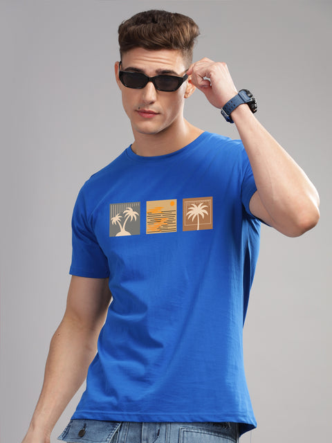 Adro Mens Printed T Shirt | The Super Soft Tshirt in India| Pure Cotton Lycra Breathable Fabric| 4 way stretch smart tech fabric| Round Neck T-Shirt (Also in Plus Size)