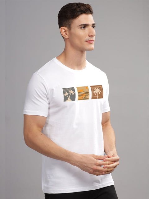 Adro Mens Printed T Shirt | The Super Soft Tshirt in India| Pure Cotton Lycra Breathable Fabric| 4 way stretch smart tech fabric| Round Neck T-Shirt (Also in Plus Size)