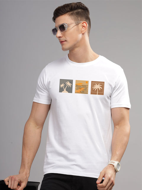 Adro Mens Printed T Shirt | The Super Soft Tshirt in India| Pure Cotton Lycra Breathable Fabric| 4 way stretch smart tech fabric| Round Neck T-Shirt (Also in Plus Size)