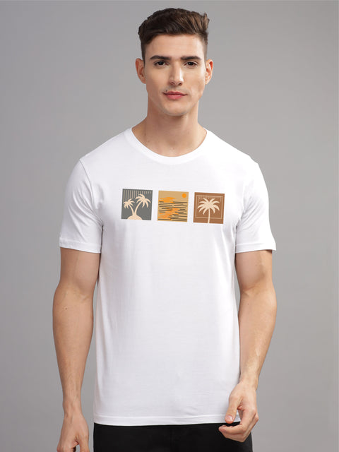Adro Mens Printed T Shirt | The Super Soft Tshirt in India| Pure Cotton Lycra Breathable Fabric| 4 way stretch smart tech fabric| Round Neck T-Shirt (Also in Plus Size)