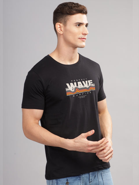 Adro Mens Printed T Shirt | The Super Soft Tshirt in India| Pure Cotton Lycra Breathable Fabric| 4 way stretch smart tech fabric| Round Neck T-Shirt (Also in Plus Size)