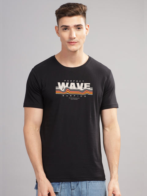 Adro Mens Printed T Shirt | The Super Soft Tshirt in India| Pure Cotton Lycra Breathable Fabric| 4 way stretch smart tech fabric| Round Neck T-Shirt (Also in Plus Size)
