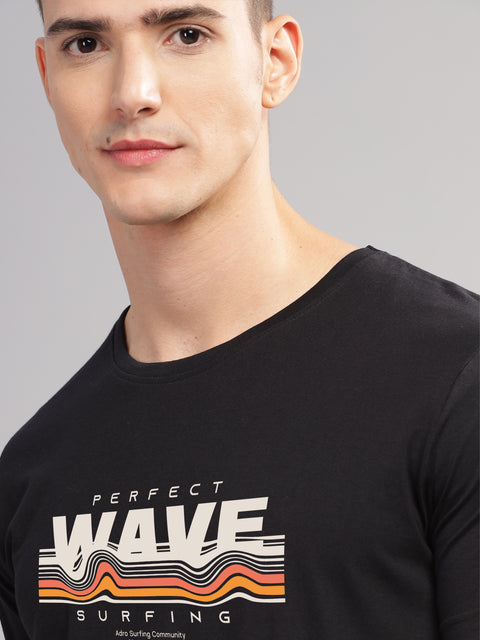 Adro Mens Printed T Shirt | The Super Soft Tshirt in India| Pure Cotton Lycra Breathable Fabric| 4 way stretch smart tech fabric| Round Neck T-Shirt (Also in Plus Size)