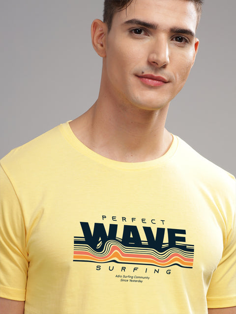 Adro Mens Printed T Shirt | The Super Soft Tshirt in India| Pure Cotton Lycra Breathable Fabric| 4 way stretch smart tech fabric| Round Neck T-Shirt (Also in Plus Size)