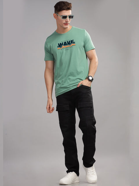 Adro Mens Printed T Shirt | The Super Soft Tshirt in India| Pure Cotton Lycra Breathable Fabric| 4 way stretch smart tech fabric| Round Neck T-Shirt (Also in Plus Size)