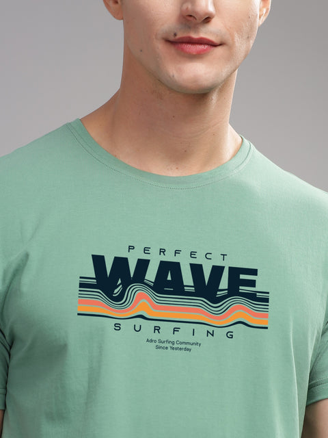 Adro Mens Printed T Shirt | The Super Soft Tshirt in India| Pure Cotton Lycra Breathable Fabric| 4 way stretch smart tech fabric| Round Neck T-Shirt (Also in Plus Size)