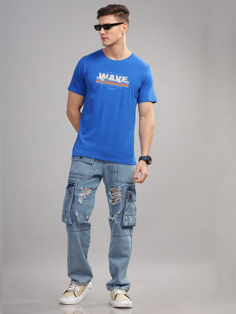 Adro Mens Printed T Shirt | The Super Soft Tshirt in India| Pure Cotton Lycra Breathable Fabric| 4 way stretch smart tech fabric| Round Neck T-Shirt (Also in Plus Size)