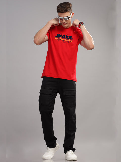 Adro Mens Printed T Shirt | The Super Soft Tshirt in India| Pure Cotton Lycra Breathable Fabric| 4 way stretch smart tech fabric| Round Neck T-Shirt (Also in Plus Size)