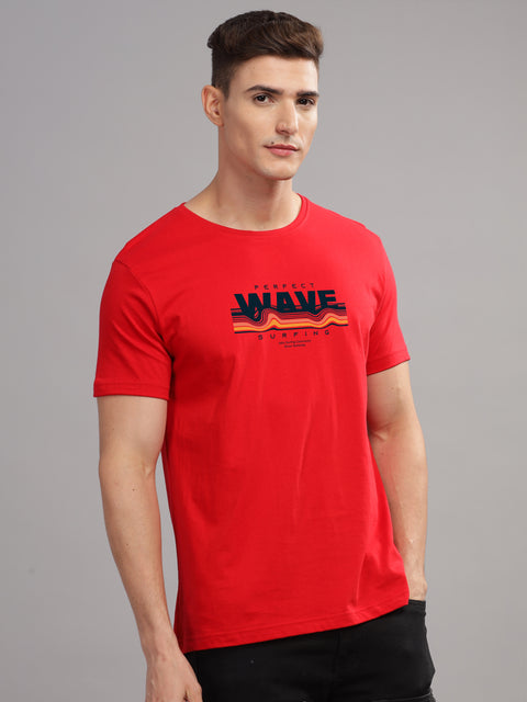 Adro Mens Printed T Shirt | The Super Soft Tshirt in India| Pure Cotton Lycra Breathable Fabric| 4 way stretch smart tech fabric| Round Neck T-Shirt (Also in Plus Size)