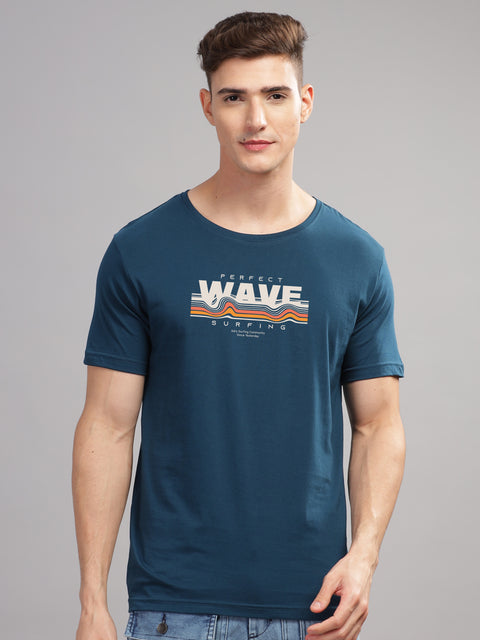 Adro Mens Printed T Shirt | The Super Soft Tshirt in India| Pure Cotton Lycra Breathable Fabric| 4 way stretch smart tech fabric| Round Neck T-Shirt (Also in Plus Size)