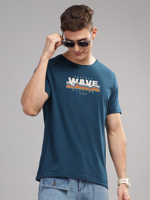 Adro Mens Printed T Shirt | The Super Soft Tshirt in India| Pure Cotton Lycra Breathable Fabric| 4 way stretch smart tech fabric| Round Neck T-Shirt (Also in Plus Size)