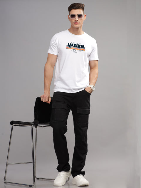 Adro Mens Printed T Shirt | The Super Soft Tshirt in India| Pure Cotton Lycra Breathable Fabric| 4 way stretch smart tech fabric| Round Neck T-Shirt (Also in Plus Size)
