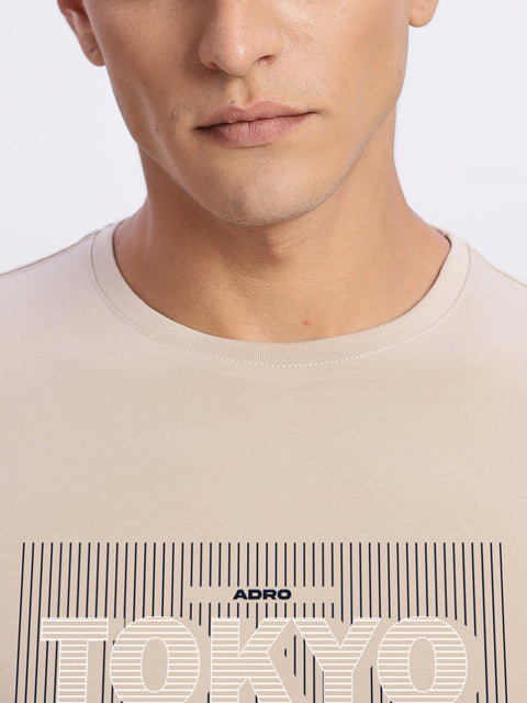 ADRO Tshirt for Men | Printed T Shirt for Men | Premium Lycra Cotton Regular Fit T-Shirt |Printed T Shirt