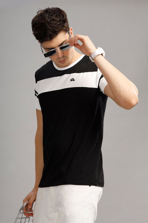 Adro Mens Colourblocked Cotton T-Shirt