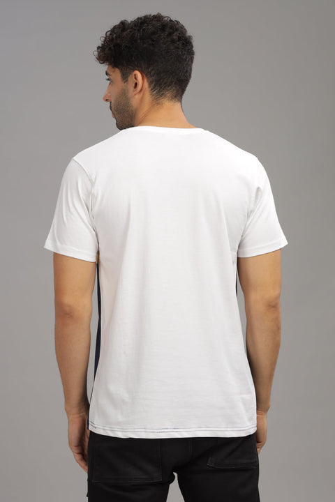 Adro Mens Colourblocked Cotton T-Shirt