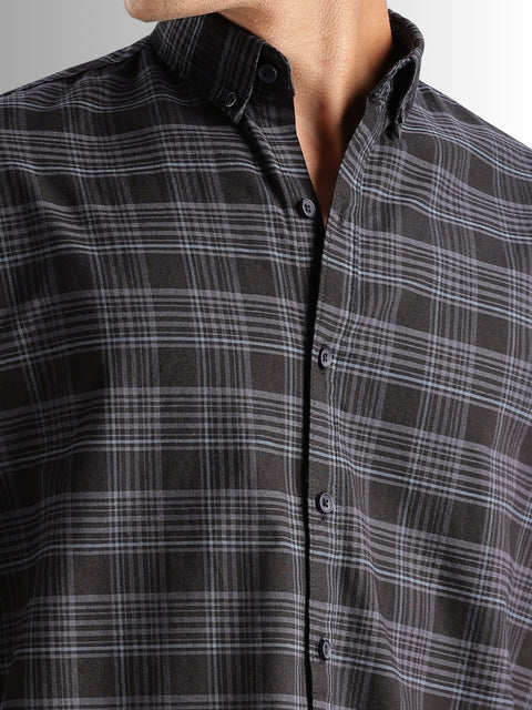 Adro Mens Casual Shirts - Checkered Shirt in Regular Fit| Cotton Casual Shirt for Men
