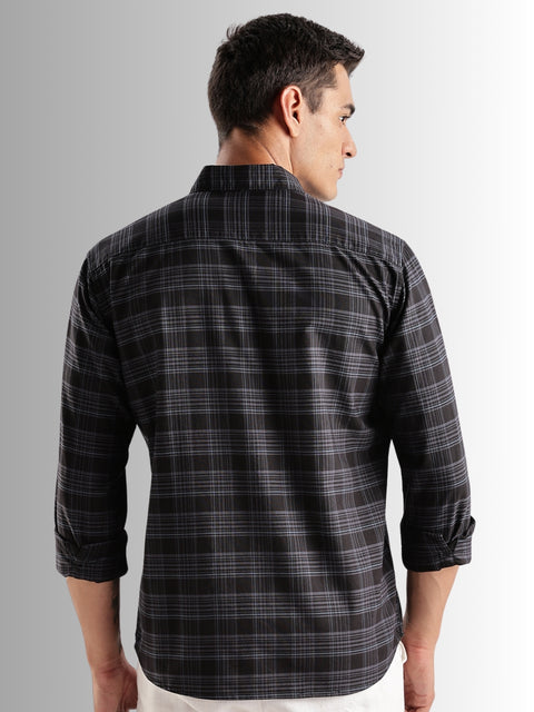 Adro Mens Casual Shirts - Checkered Shirt in Regular Fit| Cotton Casual Shirt for Men