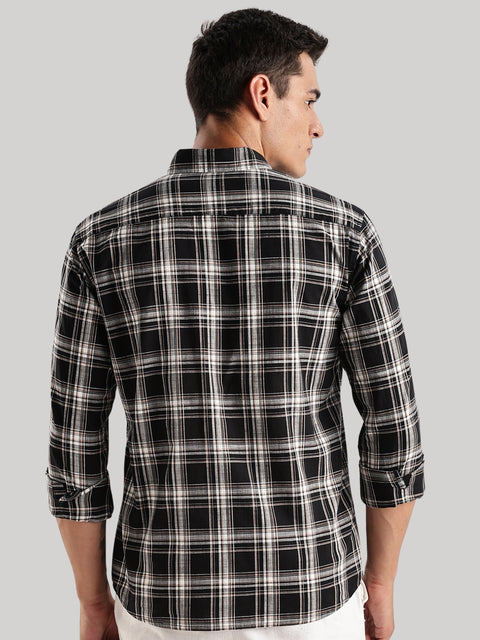 Adro Mens Casual Shirts - Checkered Shirt in Regular Fit| Cotton Casual Shirt for Men