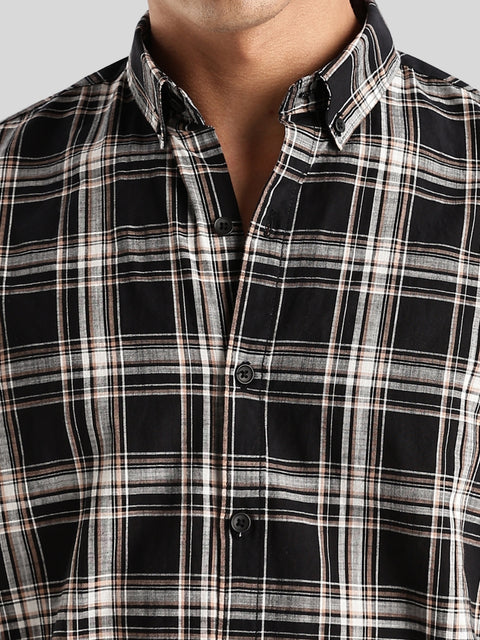 Adro Mens Casual Shirts - Checkered Shirt in Regular Fit| Cotton Casual Shirt for Men