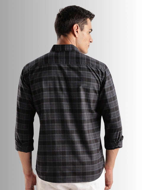 Adro Mens Casual Shirts - Checkered Shirt in Regular Fit| Cotton Casual Shirt for Men