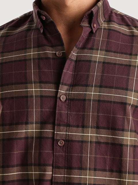 Adro Mens Casual Shirts - Checkered Shirt in Regular Fit| Cotton Casual Shirt for Men