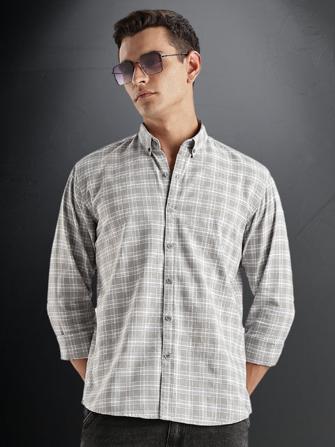 Adro Mens Casual Shirts - Checkered Shirt in Regular Fit| Cotton Casual Shirt for Men