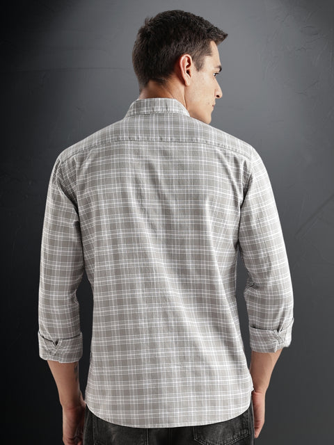 Adro Mens Casual Shirts - Checkered Shirt in Regular Fit| Cotton Casual Shirt for Men