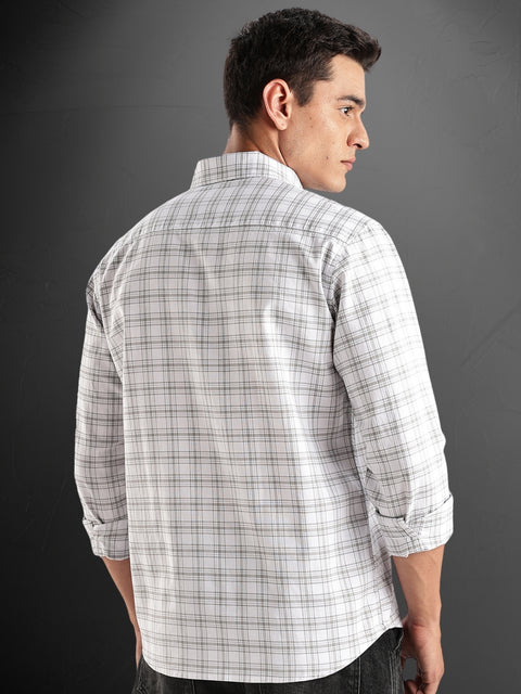 Adro Mens Casual Shirts - Checkered Shirt in Regular Fit| Cotton Casual Shirt for Men