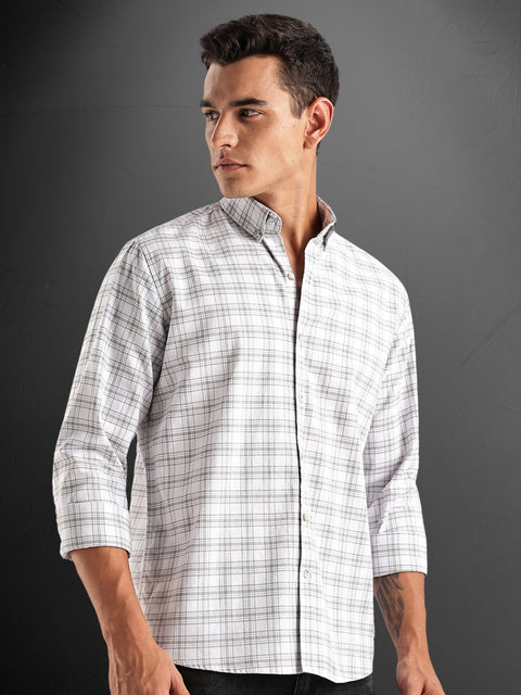 Adro Mens Casual Shirts - Checkered Shirt in Regular Fit| Cotton Casual Shirt for Men