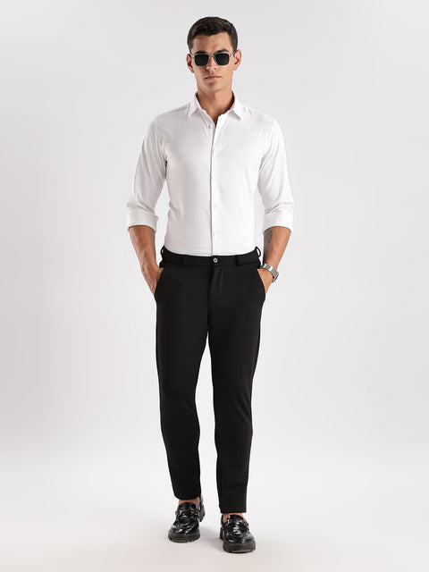 Adro Men's Slim Fit Solid Casual Shirt | Plain Satin Evening Shirt| Stylish Office or Party shirt | Cotton Shirt for men | All Day Fresh Spread Collar Tailored Fit Shirt