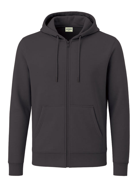 Adro Men’s Regular Fit Zip-Up Hoodie for man | 320 GSM Cotton Poly Fleece Zipper Sweatshirt with Soft Fabric & Printed Hoodies