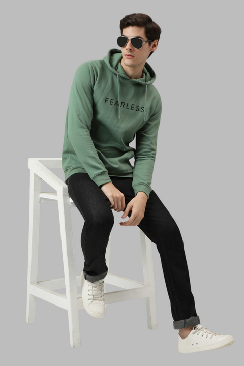 ADRO Fearless Printed Hoodie/Sweatshirt for Men