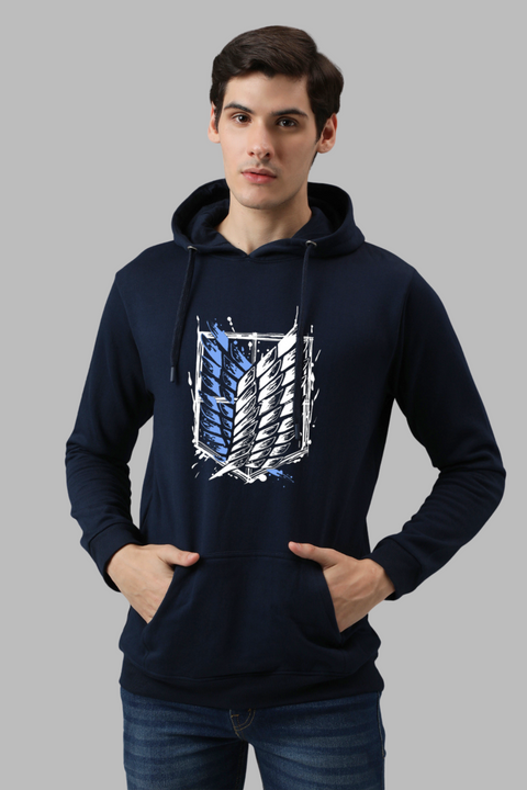 ADRO Mens Attack on Titan Printed Cotton Hoodies