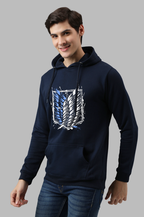 ADRO Mens Attack on Titan Printed Cotton Hoodies