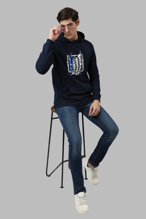 ADRO Mens Attack on Titan Printed Cotton Hoodies