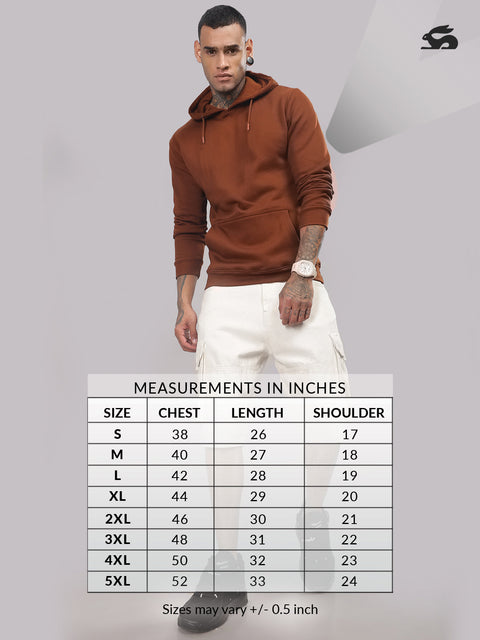 Adro Toujours en Avance Hoodie for Men | 320 GSM Cotton-Poly Fleece | Soft Feel, Skin-Friendly Printed Graphic, Warm Casual Sweatshirt with Kangaroo Pocket & Drawstring Hood