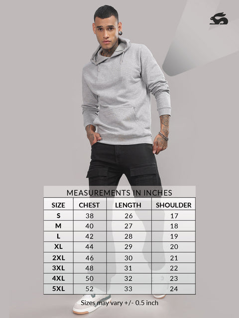 Adro Toujours en Avance Hoodie for Men | 320 GSM Cotton-Poly Fleece | Soft Feel, Skin-Friendly Printed Graphic, Warm Casual Sweatshirt with Kangaroo Pocket & Drawstring Hood