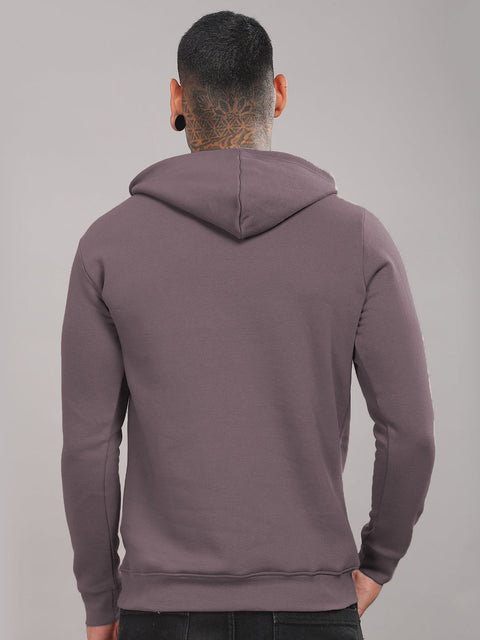 Adro Toujours en Avance Hoodie for Men | 320 GSM Cotton-Poly Fleece | Soft Feel, Skin-Friendly Printed Graphic, Warm Casual Sweatshirt with Kangaroo Pocket & Drawstring Hood