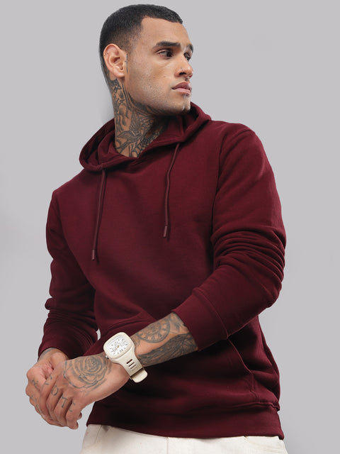 Adro Men’s Cotton Fleece Hoodie | 320 GSM | Soft Feel Streetwear