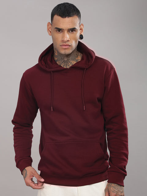 Adro Men’s Cotton Fleece Hoodie | 320 GSM | Soft Feel Streetwear