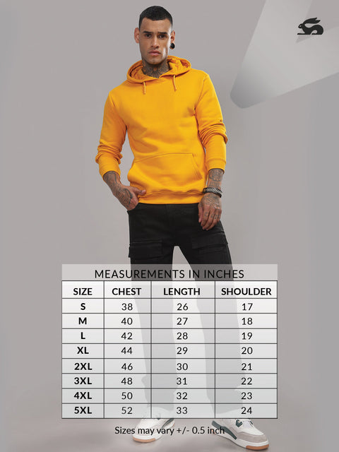 Adro Toujours en Avance Hoodie for Men | 320 GSM Cotton-Poly Fleece | Soft Feel, Skin-Friendly Printed Graphic, Warm Casual Sweatshirt with Kangaroo Pocket & Drawstring Hood