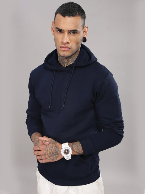 Adro Men’s Cotton Fleece Hoodie | 320 GSM | Soft Feel Streetwear