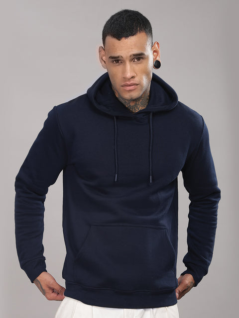 Adro Men’s Cotton Fleece Hoodie | 320 GSM | Soft Feel Streetwear